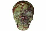 Polished Dragon's Blood Jasper Skull - South Africa #110076-2